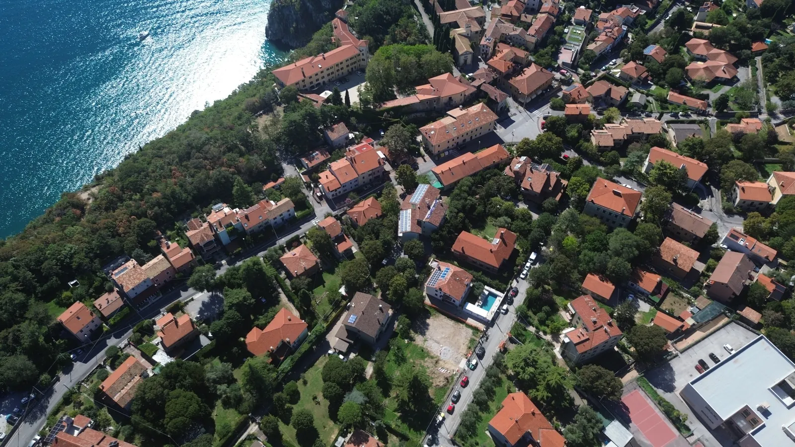 From the drone, higher up